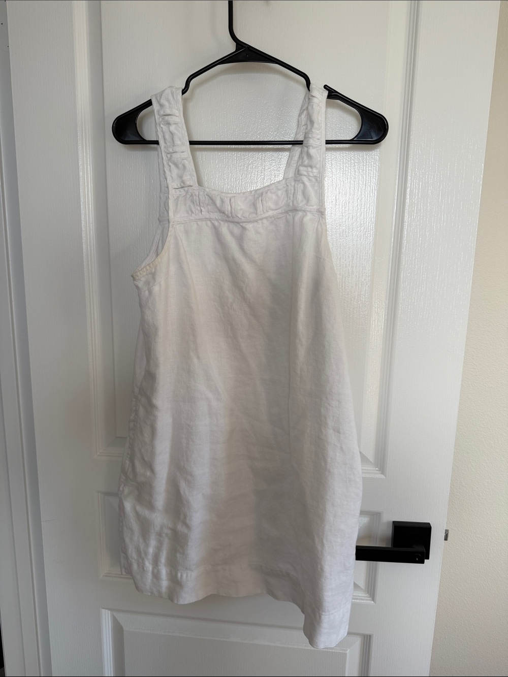Madewell White 100% Linen Tank Dress